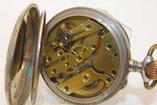 Stupendo orologio Art Nouveau argento fine 1800