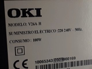 Televisión OKI Negra