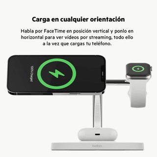 - Belkin cargador inalámbrico rápido 3en1