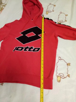 Felpa Lotto rossa con logo