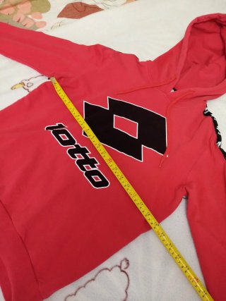 Felpa Lotto rossa con logo