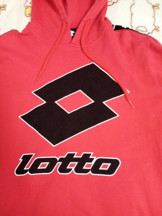 Felpa Lotto rossa con logo