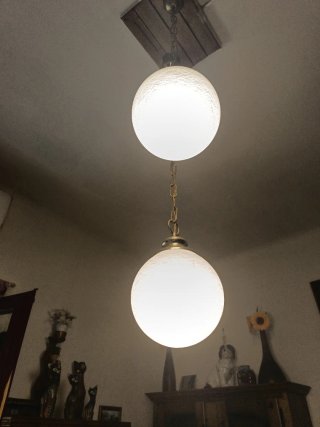 Lámpara de techo colgante doble