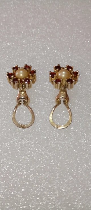 Collar y pendientes plata 925 y oro
