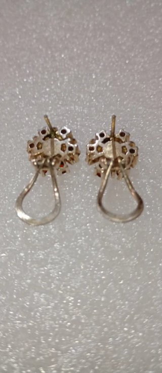 Collar y pendientes plata 925 y oro