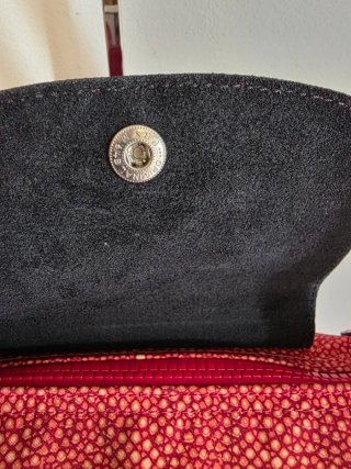 Borsa Longchamp L rossa e oro
