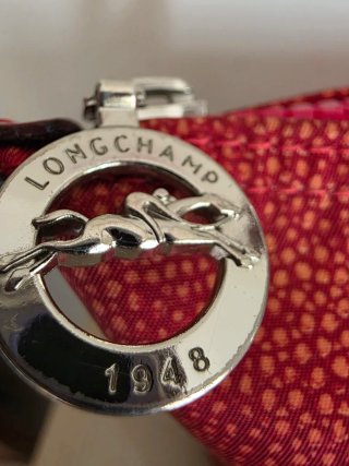 Borsa Longchamp L rossa e oro