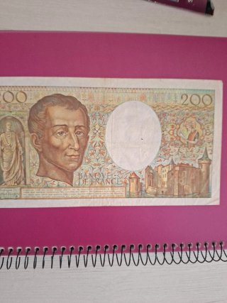 Billete 200 Francos Franceses 1983 circulado