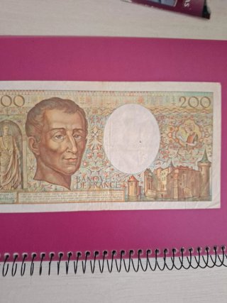 Billete 200 Francos Franceses 1983 circulado