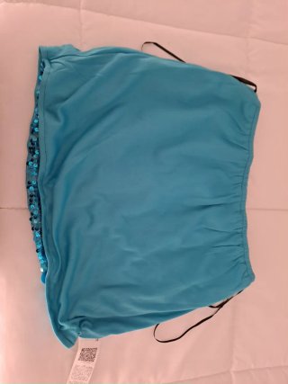 Falda lentejuelas azul y turquesa