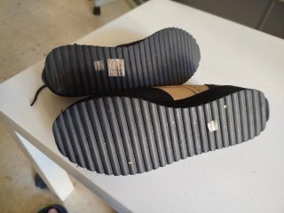 Zapatillas Mujer Talla 37 Negro y Dorado