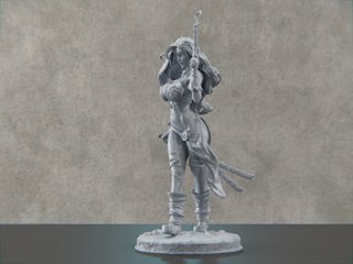 Red Monika - Battle Chasers. Figura de Resina