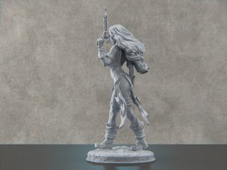 Red Monika - Battle Chasers. Figura de Resina