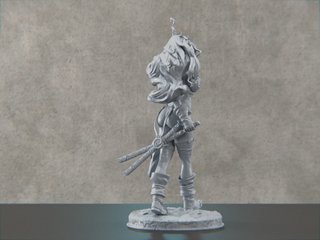 Red Monika - Battle Chasers. Figura de Resina