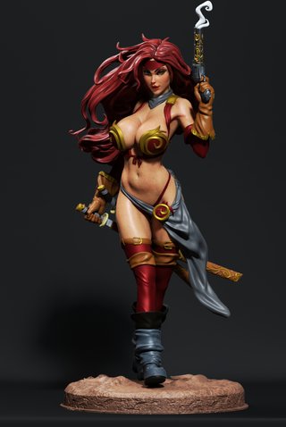 Figura Resina Red Monika, Battle Chasers 1/8