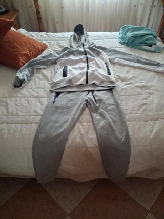 Conjunto Chándal Nike Gris y Blanco