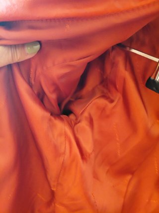 Chaqueta Piel Roja JAVIER SIMORRA Mujer