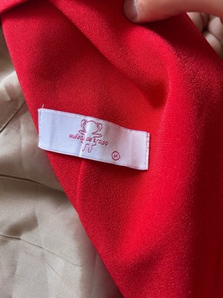 Vestido rojo manga larga