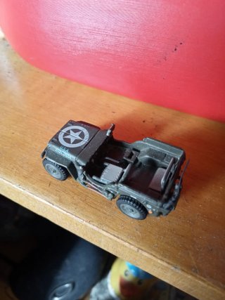 Jeep Willy Guerra Maqueta Diorama 1:72 metal