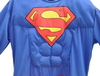 Disfraz niño Superman músculos acolchados DC