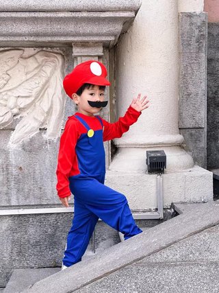 Luigi Bros disfraz cosplay carnaval padres