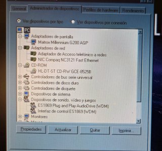 PC Compaq Pentium II Windows 98