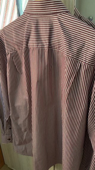 Camisa Emidio Tucci rayas roja y blanca