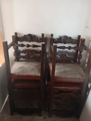 6 Sillas Renacentistas Talladas Recoger en domicil