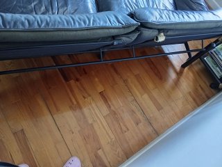 Sofá Cama Piel Negra