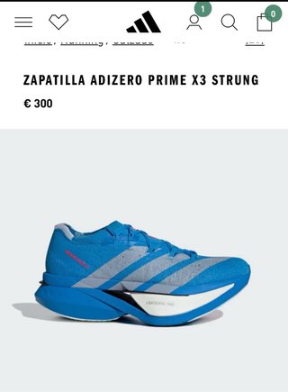 Adidas Adizero Prime X Zapatillas Running Azul