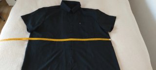 Camisa de vestir negra hombre