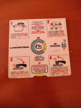 Ricettario/istruzioni Lagostina vintage a disco
