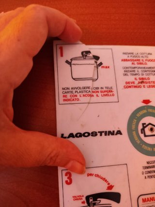 Ricettario/istruzioni Lagostina vintage a disco
