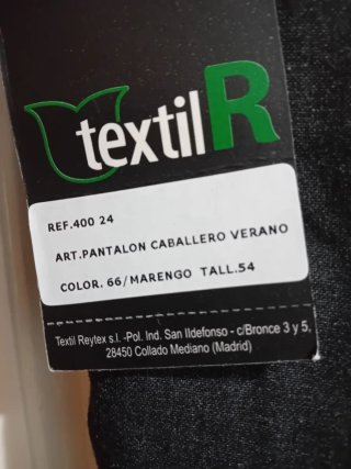 Pantalónd caballero veranonegro de vestir