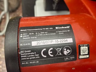 Tronzadora metal Einhell