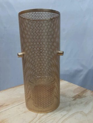 Portavelas diseño dorado