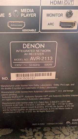 Altavoces Pure Acustics y amplificador Denon