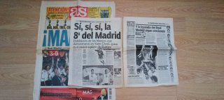 Periódico Marca y As - Real Madrid campeón Champio