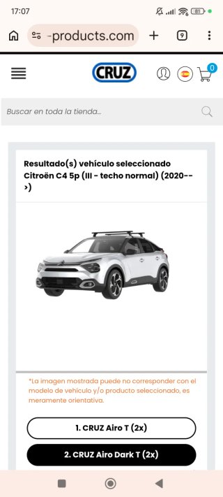 Barras de Techo Cruz Airo Dark T NUEVAS A ESTRENAR