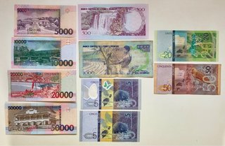 Lote x10 Billetes SANTO TOME & PRINCIPE Diferentes