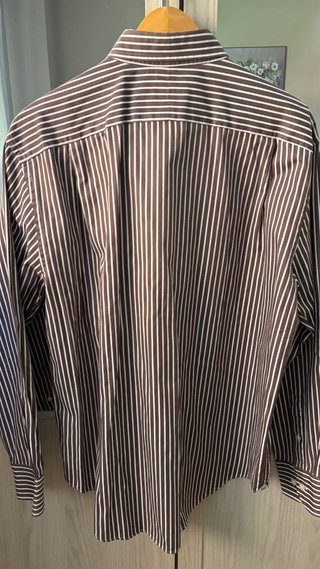Camisa Pedro del Hierro Rayas Marrón Talla XL