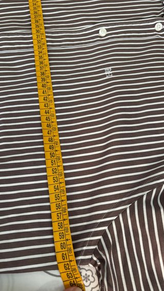 Camisa Pedro del Hierro Rayas Marrón Talla XL