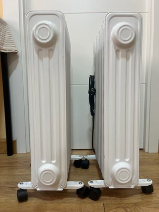 2 Radiadores de Aceite Valberg 1500W con Ruedas