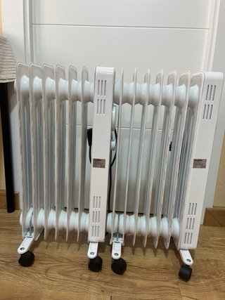 2 Radiadores de Aceite Valberg 1500W con Ruedas