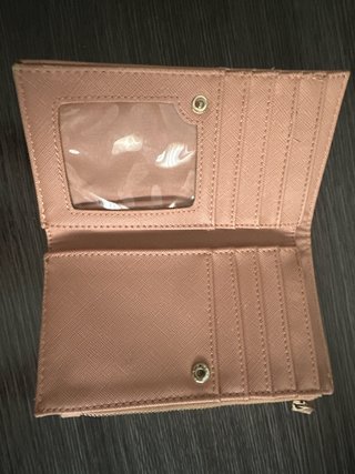 Cartera Stradivarius Rosa y Dorada