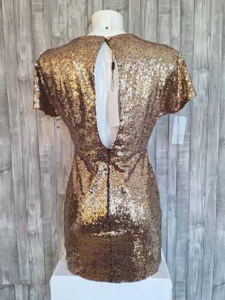 Vestido de fiesta dorado
