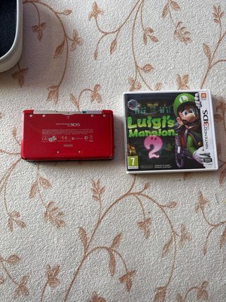 Nintendo 3DS Roja + Luigi Mansion 2