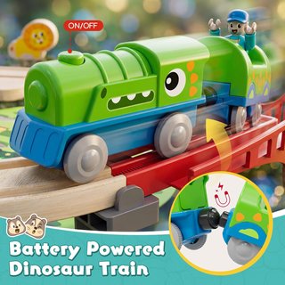 NUEVO Tren Eléctrico Madera Lehoo Castle Parque de