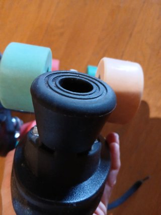 Patines Oxelo 4 Ruedas Negros Naranja
