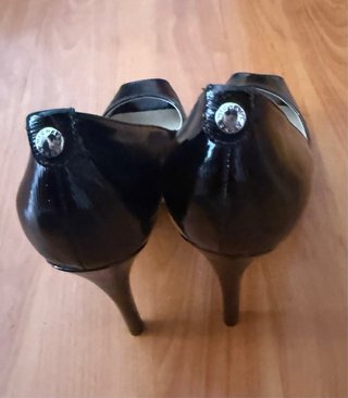 Zapatos Michael Kors Negros Peep Toe Tacón